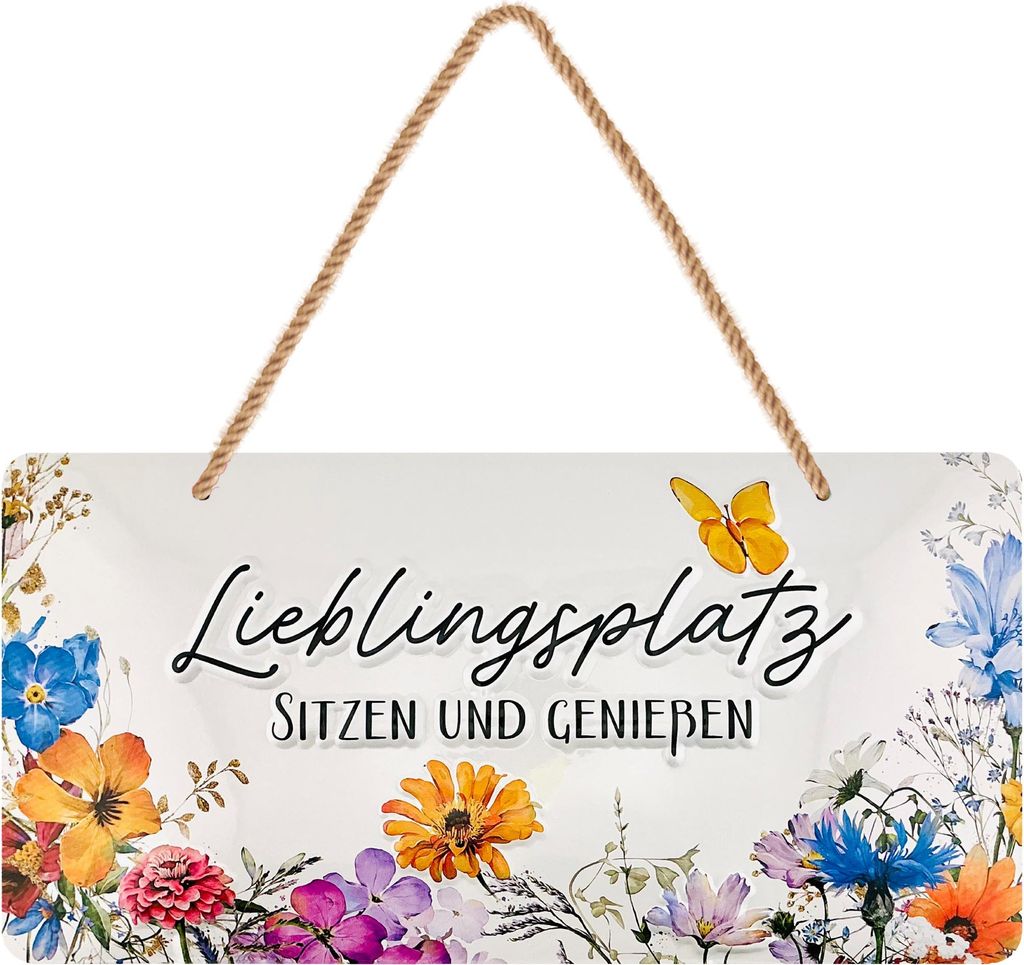 Schild Lieblingsplatz Outdoor Lieblingsplatz Schild Garten, Deko Garten Vintage Schilder Chill Lounge Gartendeko Garten Schild Metall