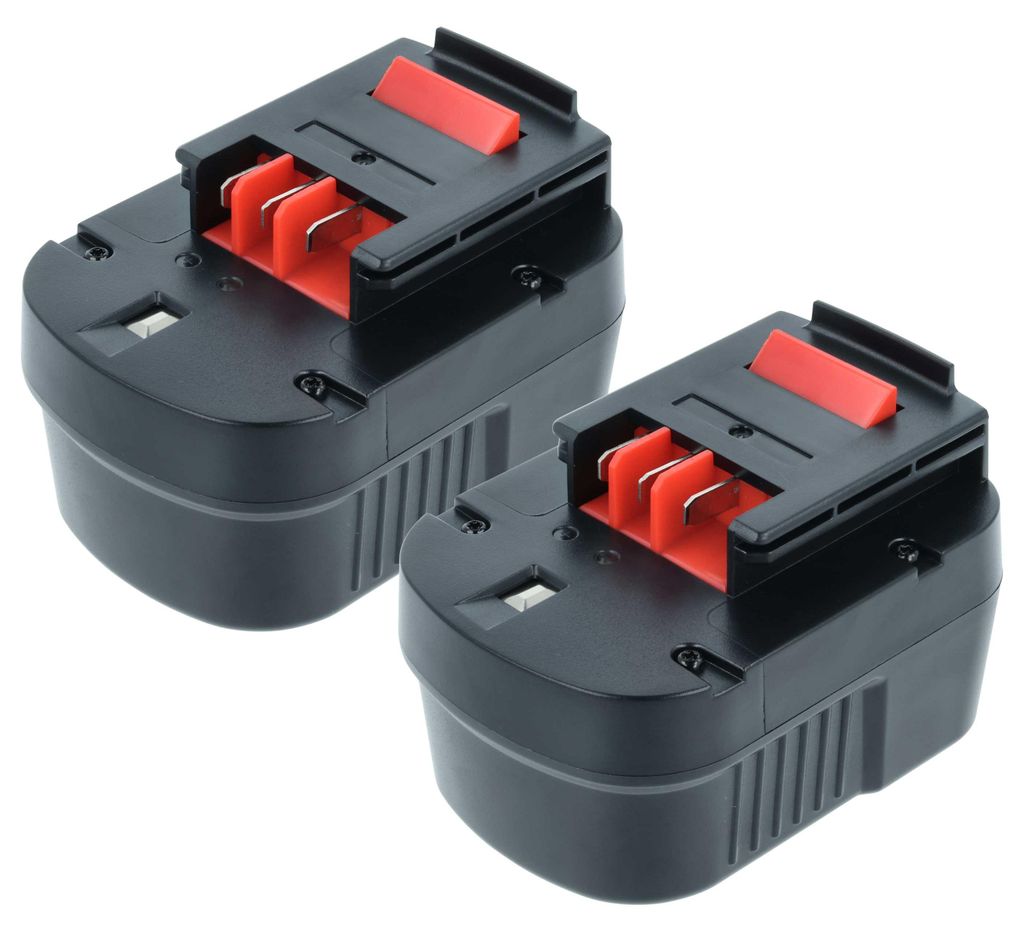 vhbw 2x Akku kompatibel mit Black & Decker CP12KB, EPC126, CDC120ASB, CP122KB, CP12K, CDC1200K, CP122K, CDC120AK Werkzeug (2000 mAh, NiMH, 12 V)