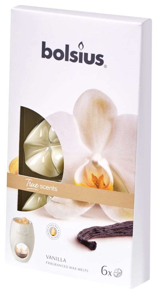 Bolsius Aromatic Wax Melts Vanille, 6er Pack Produktbild 