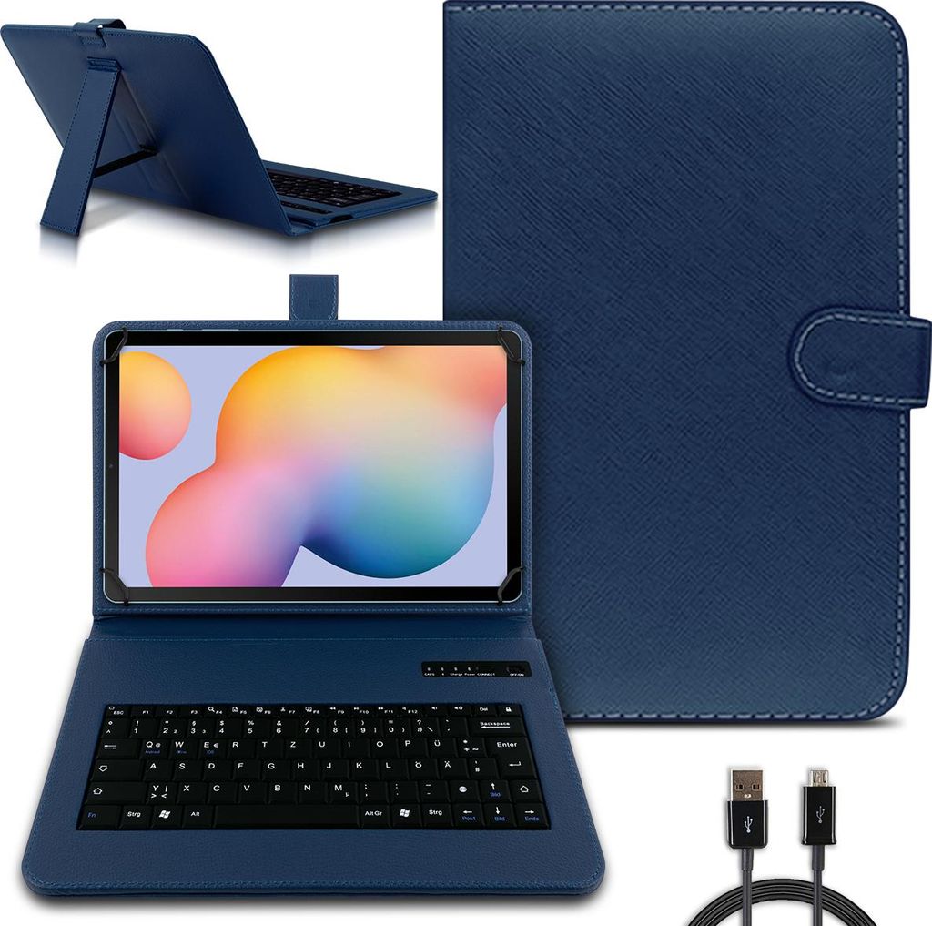 Tastatur Tasche für Xiaomi Pad 7 / 7 Pro Bluetooth Schutz Hülle Keyboard QWERTZFarben:Blau