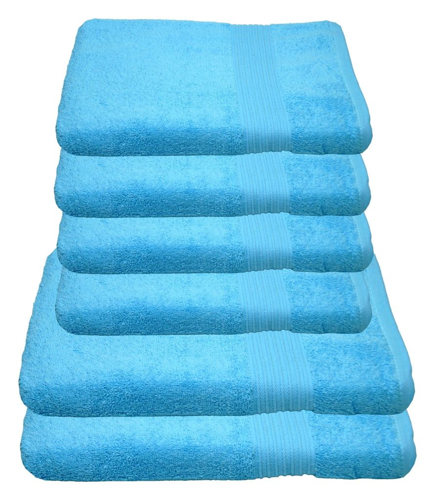 Julie Julsen Handtuch Set Türkis,Set:6 tlg. 2 Bade- 4 Handtücher