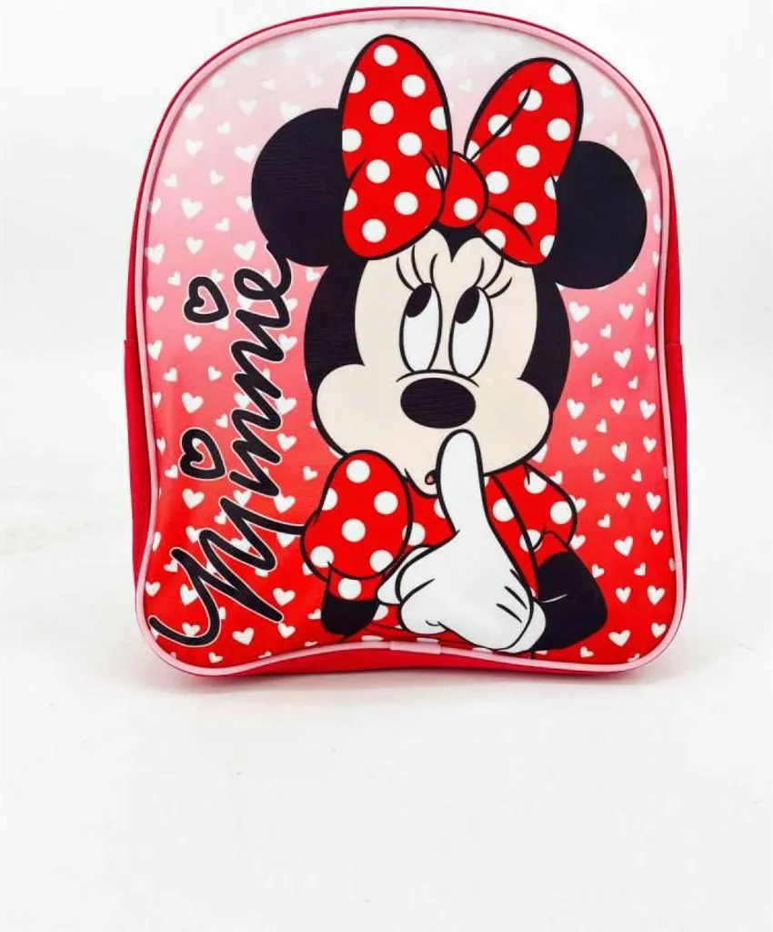 Regalo Disney: Zaino Minnie Mouse 3 Rosso P24 Asilo e Gioco
