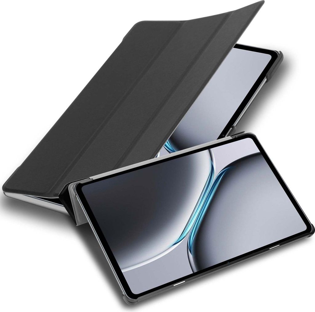 Cadorabo Hülle für OnePlus Pad 2 Schutzhülle in SATIN SCHWARZ Tablet Hülle Case Cover Book Etui