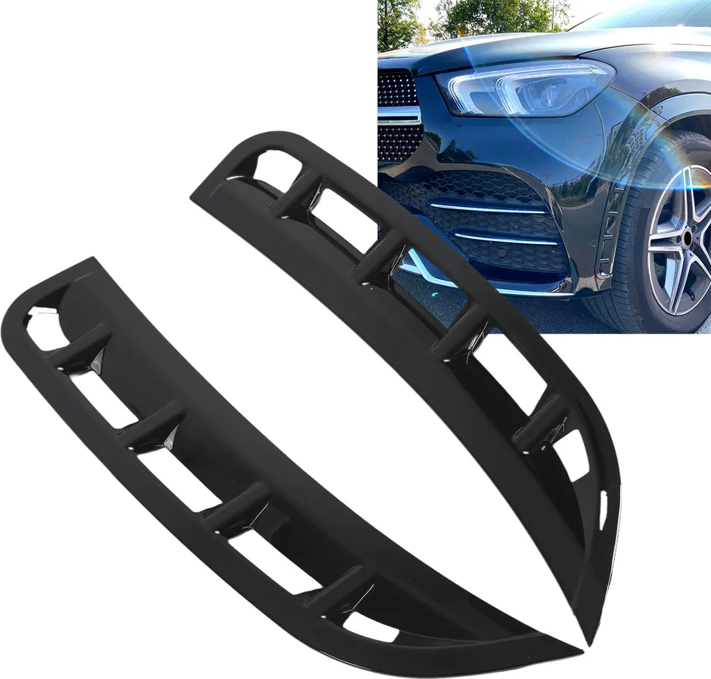 Spoiler Vento Paraurti Anteriore GLE 2019+ Gloss Black - Look Sport