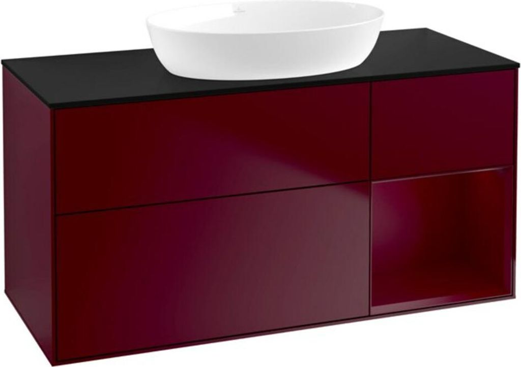 V&B Waschtischunterschrank Finion 120cm, Pl bla m, Reg Peo m Lac, Peo m