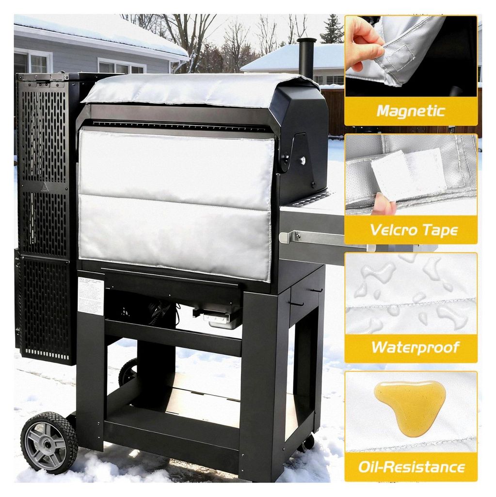 Isolierdecke für Masterbuilt Gravity 800 Serie - Wärmedämmung für Smoker und BBQ-Zubehör im Winter