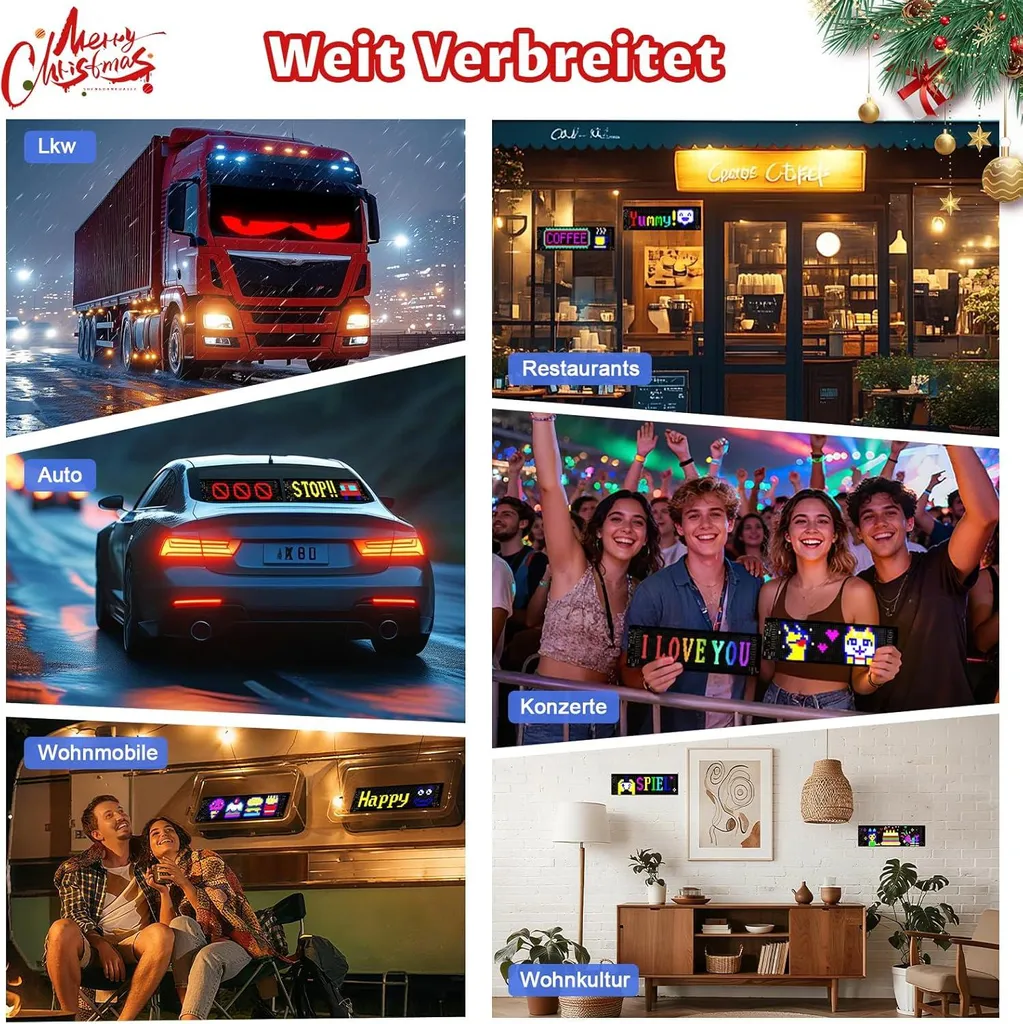 Yeux LED Programmables Devil Eyes avec App Bluetooth pour Pare-brise - 10