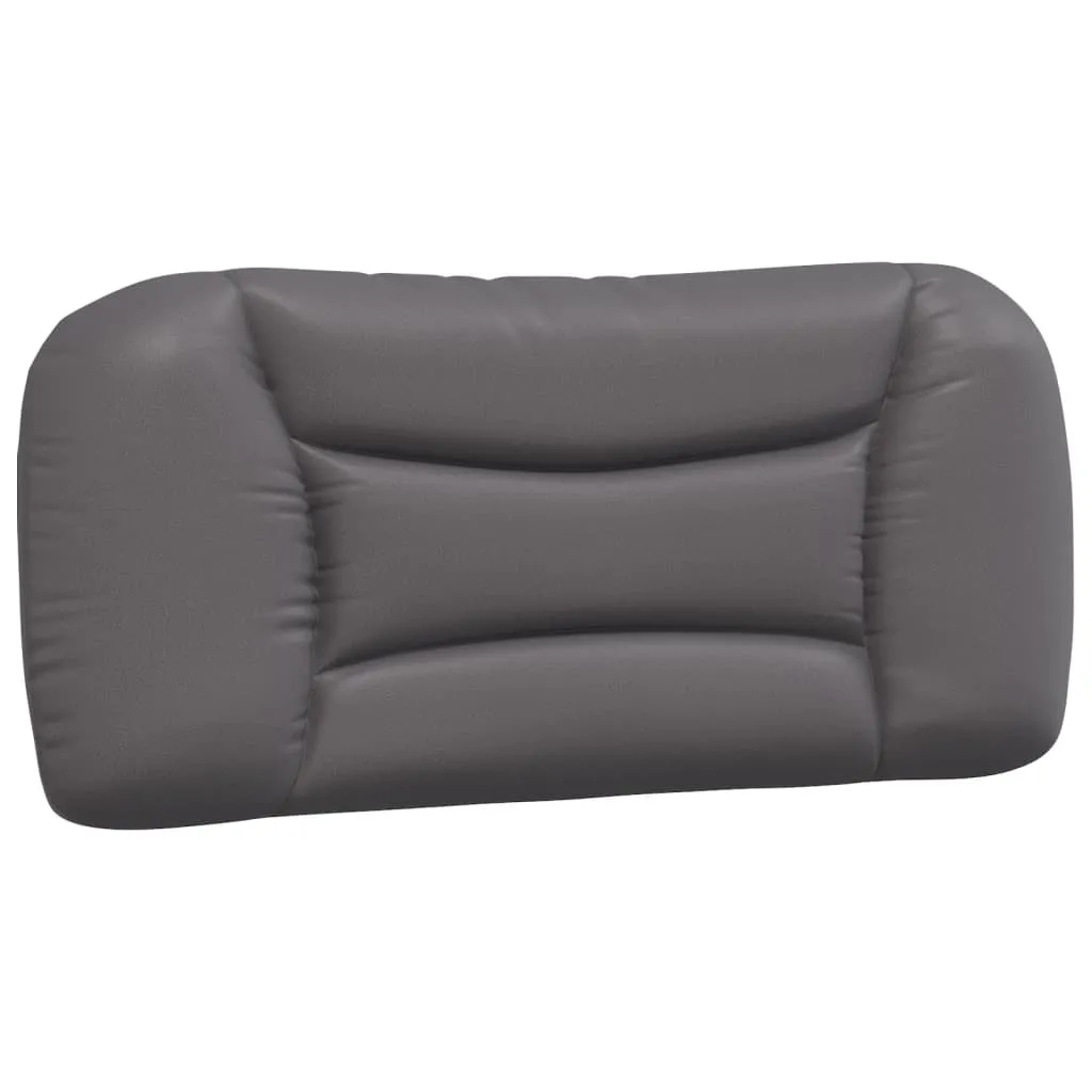 Cuscino Testiera Hvar Grigio 80 cm: Similpelle di Lusso per Letto Singolo