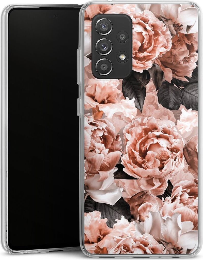 DeinDesign Handyhülle für Samsung Galaxy A52 Silikon Hülle Case Smartphone Schutzhülle Blume Rose Vintage