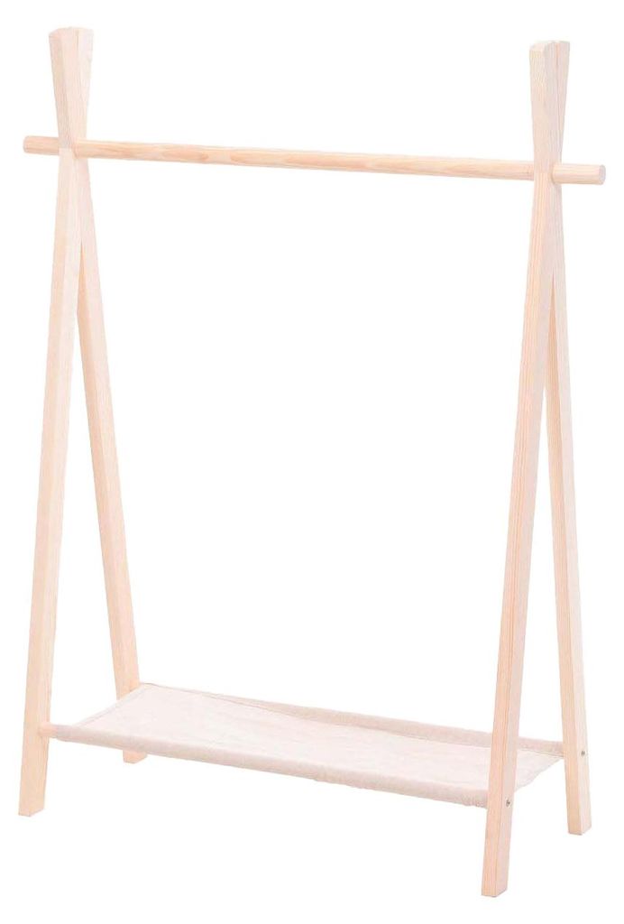 Stehender Kleiderbügel aus Holz 80,5x30x100 cm