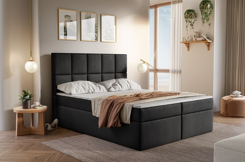 Kontinentalbett POLLY mit Taschenmatratze 180x200 cm Madryt Produktbild 