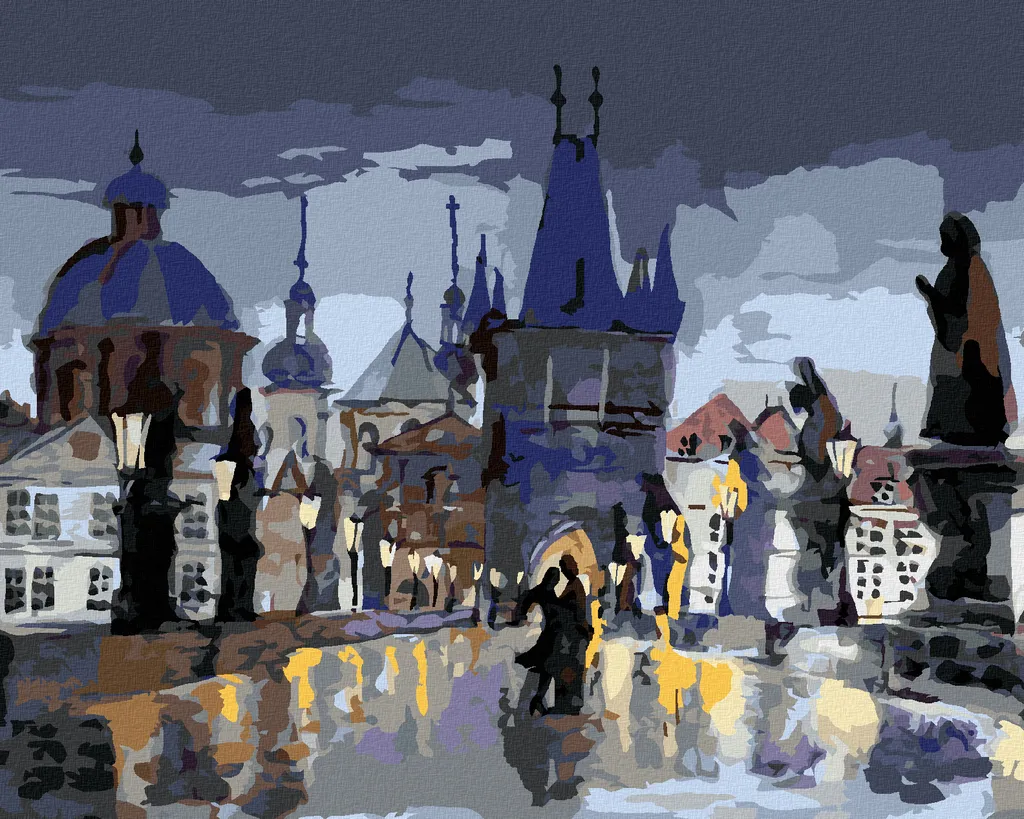 Zuty Kit Diamond Painting 5D Ponte di Carlo II Astratto 40x50 cm No Frame