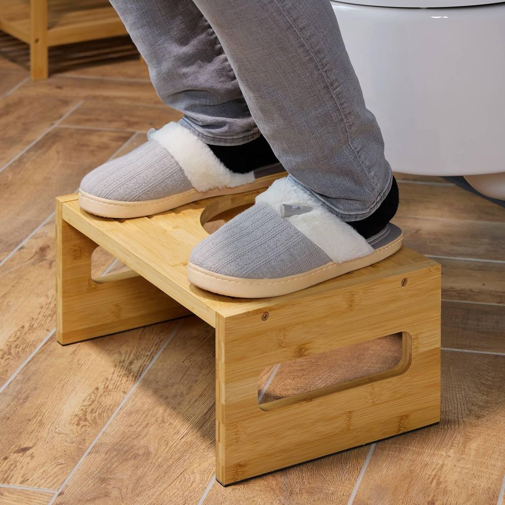 Toilettenhocker aus Bambus - Unterstützt einen gesunden Stuhlgang