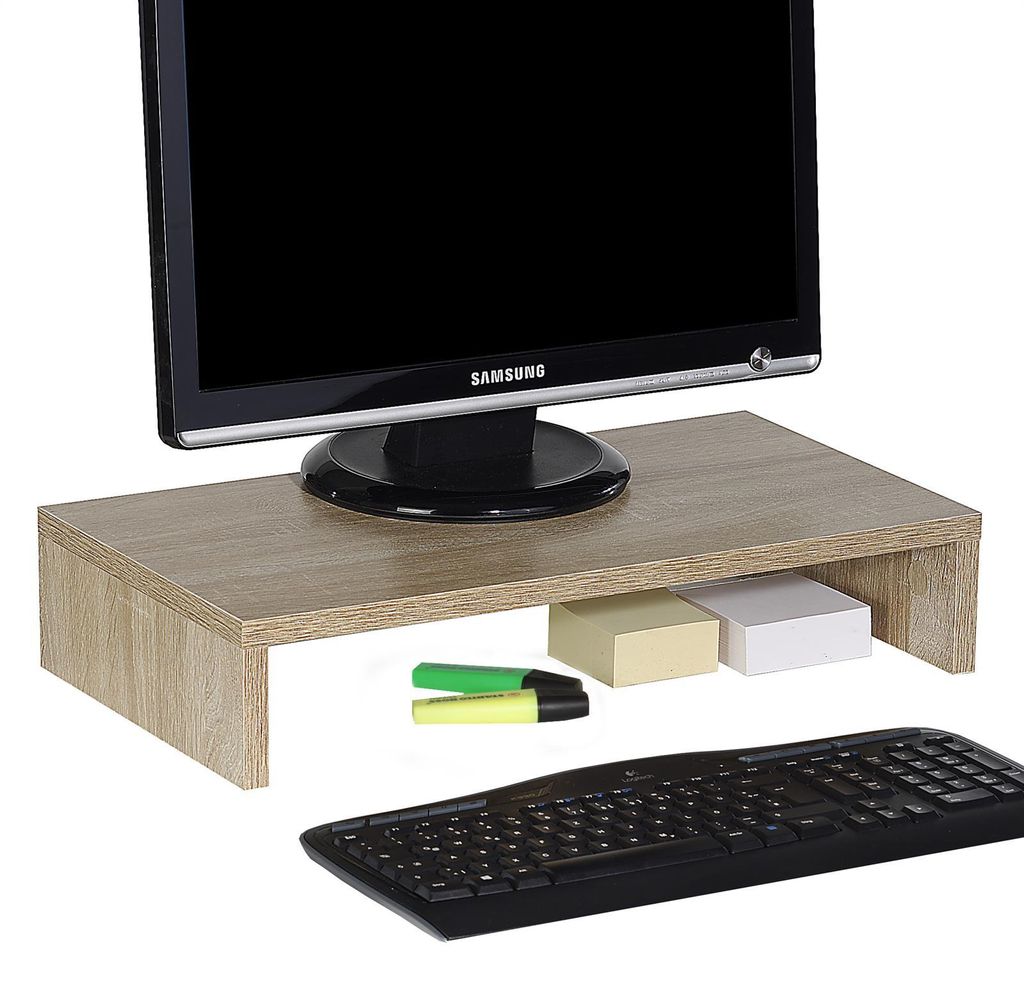 Monitorständer MONITOR, Sonoma Eiche - Schreibtischaufsatz Produktbild 