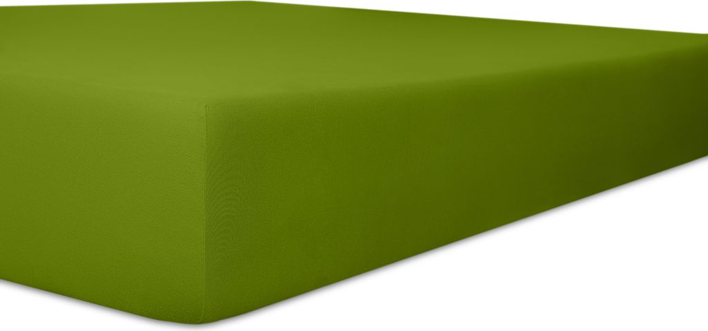 Kneer - Spannbetttuch - * Qualität 25 * Easy-Stretch - Farbe: 22 Schilf - Größe: 90/190 - 100/200 cm