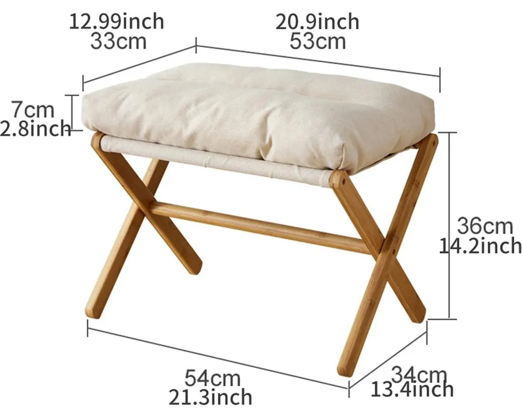 Petit tabouret stable bois massif pour gagner de l'espace avec style - 2