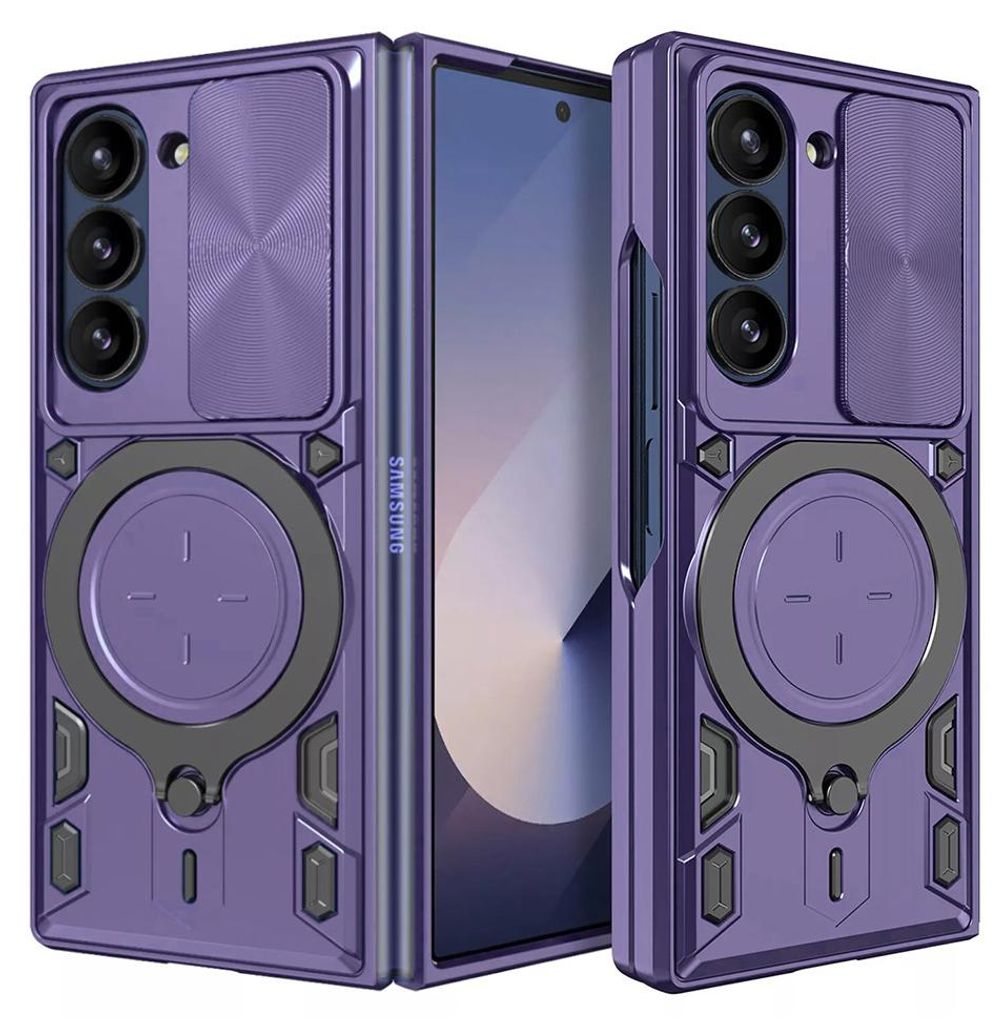 Techsuit CamGuard Pro Back Cover Hülle für Samsung Galaxy Z Fold 6 - Lila