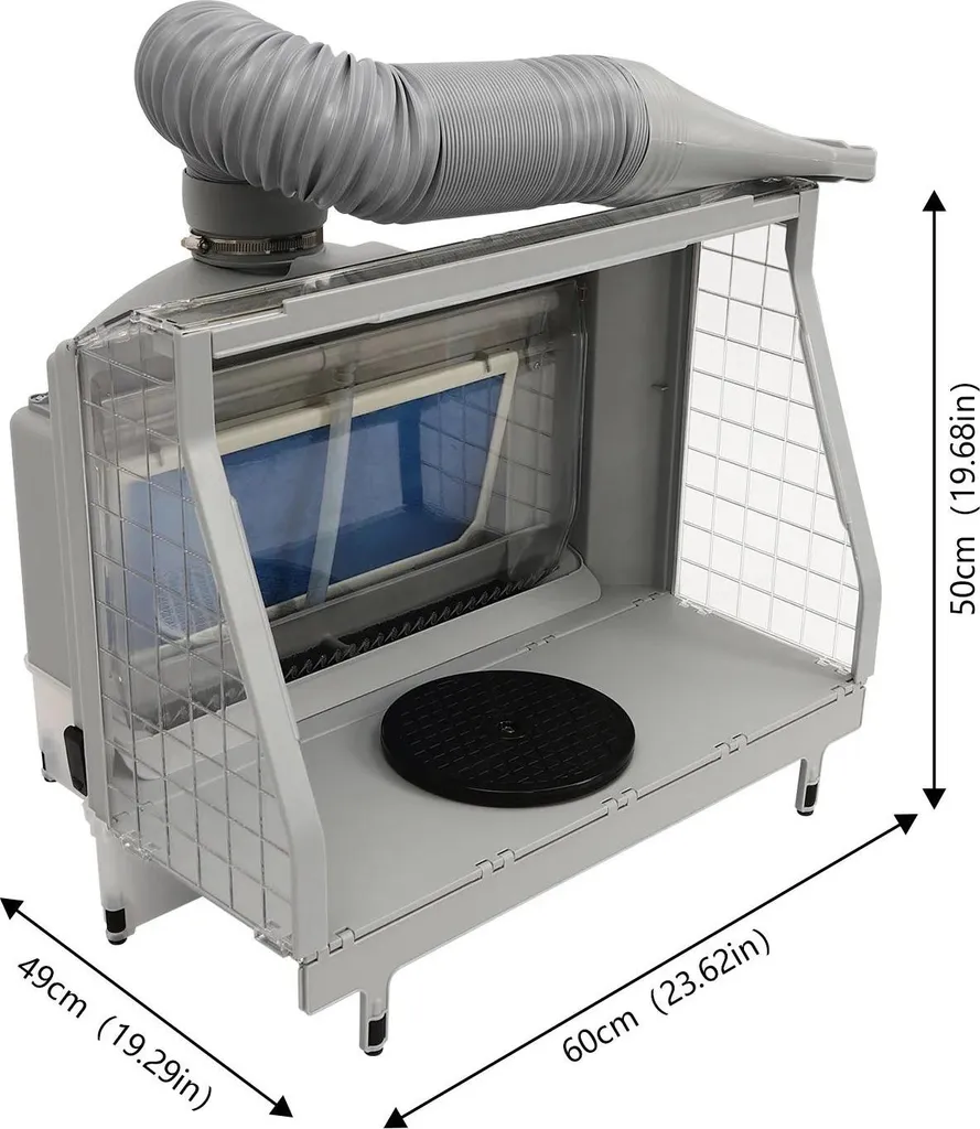 Cabine aspiration aérographe HS-E600 contre les odeurs et poussières