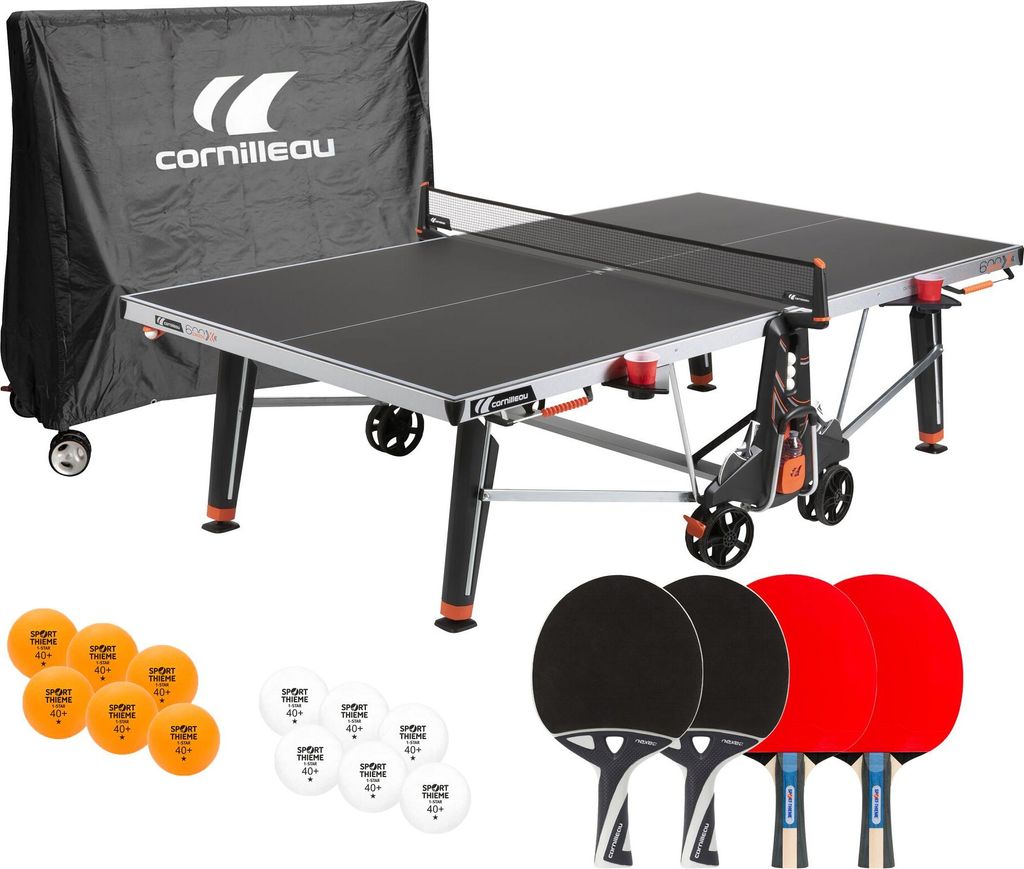 Cornilleau Tischtennis-Set "600X", Schwarz