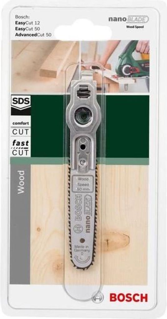 NanoBlade Wood Speed 50 Sägeblatt, 179 x 93 x 13 mm, für Produktbild 
