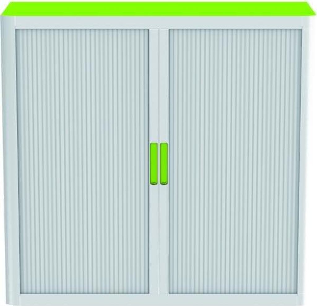 Rollladenschrank easyoffice BxTxH 86x37,5x104cm grau/grün
