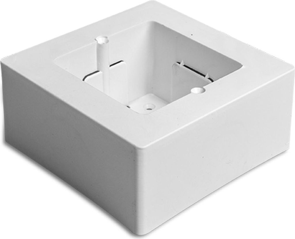 Aufputzdose Universal Aufbau 92x92x42mm Weiß Produktbild 