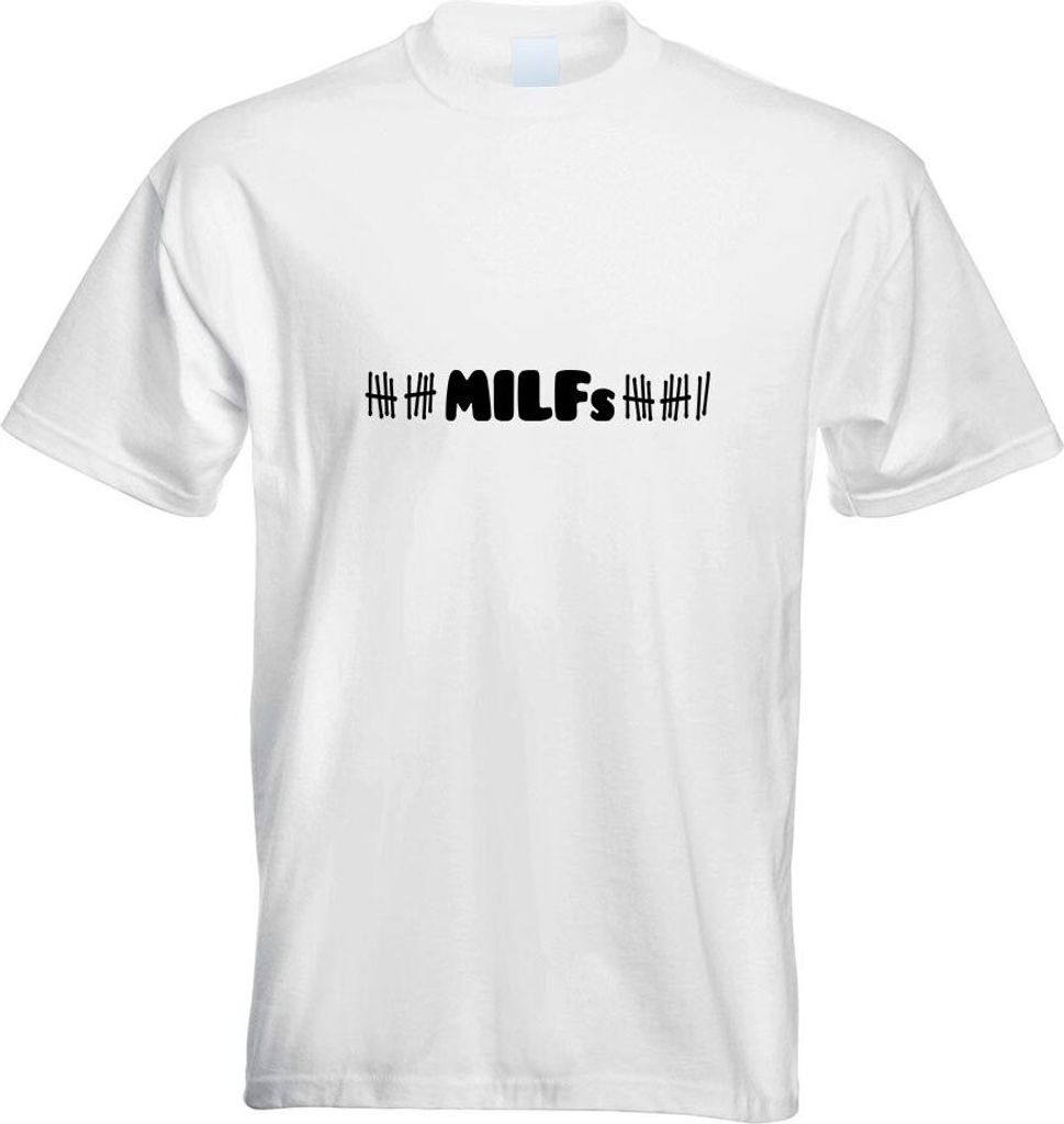 Kiwistar - T-Shirt - Weiss - Milfs Motiv2 Motiv Bedruckt Funshirt Design Print - mit Motiv Bedruckt - Funshirt Design - Sport - Freizeit - Herren - L