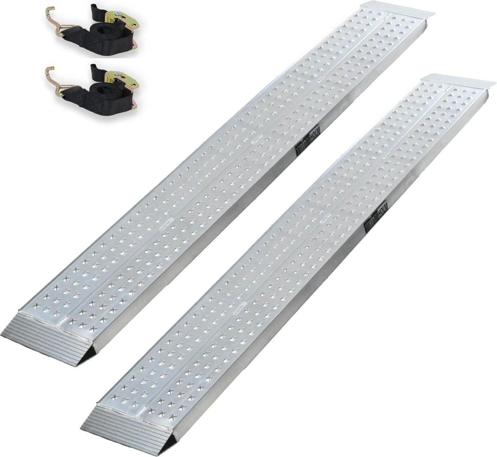 TRUTZHOLM 2 x Auffahrrampen 200 x 28 cm 540 kg Alu gelocht Produktbild 