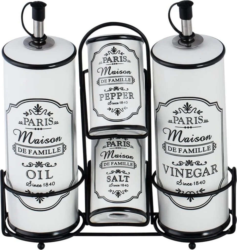 Maestro MR2003004S Kit Spezie Cucina Vetroceramica Alta Resistenza