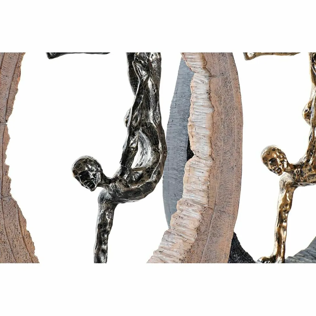 Statue décorative design bicolore noir et doré DKD Home Decor - 2 unités - 2