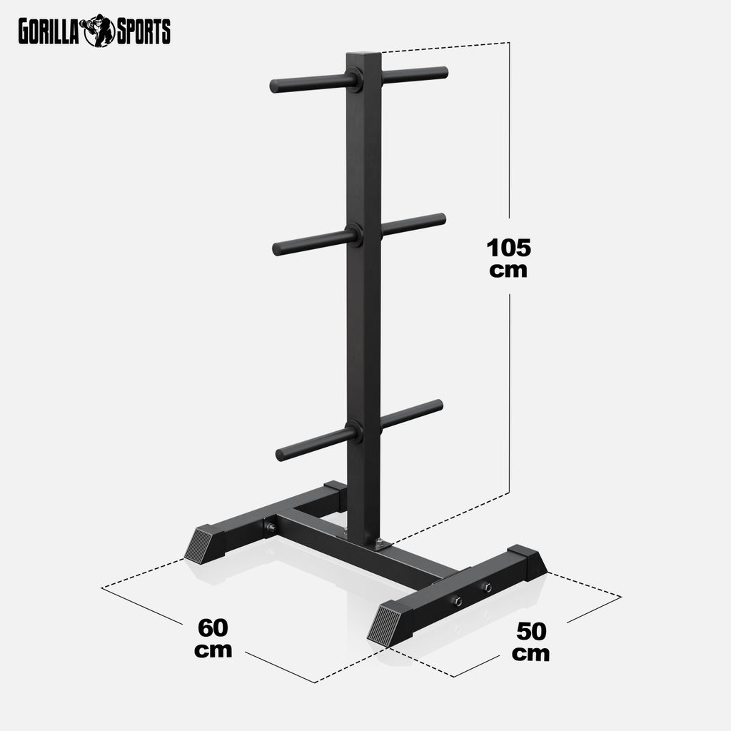 GORILLA SPORTS® Hantelscheibenständer Scheibenständer