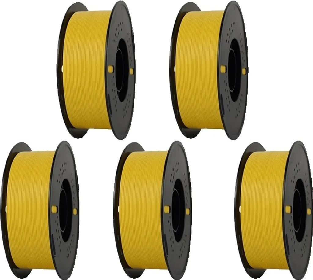 Filament PLA mat jaune 1.75mm de 5KG pour imprimante 3D FDM haute qualité