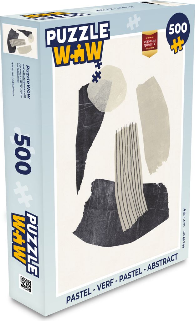 MuchoWow Puzzle 500 Teile Pastell - Farbe - Abstrakt - Denken - Spiel - Toy