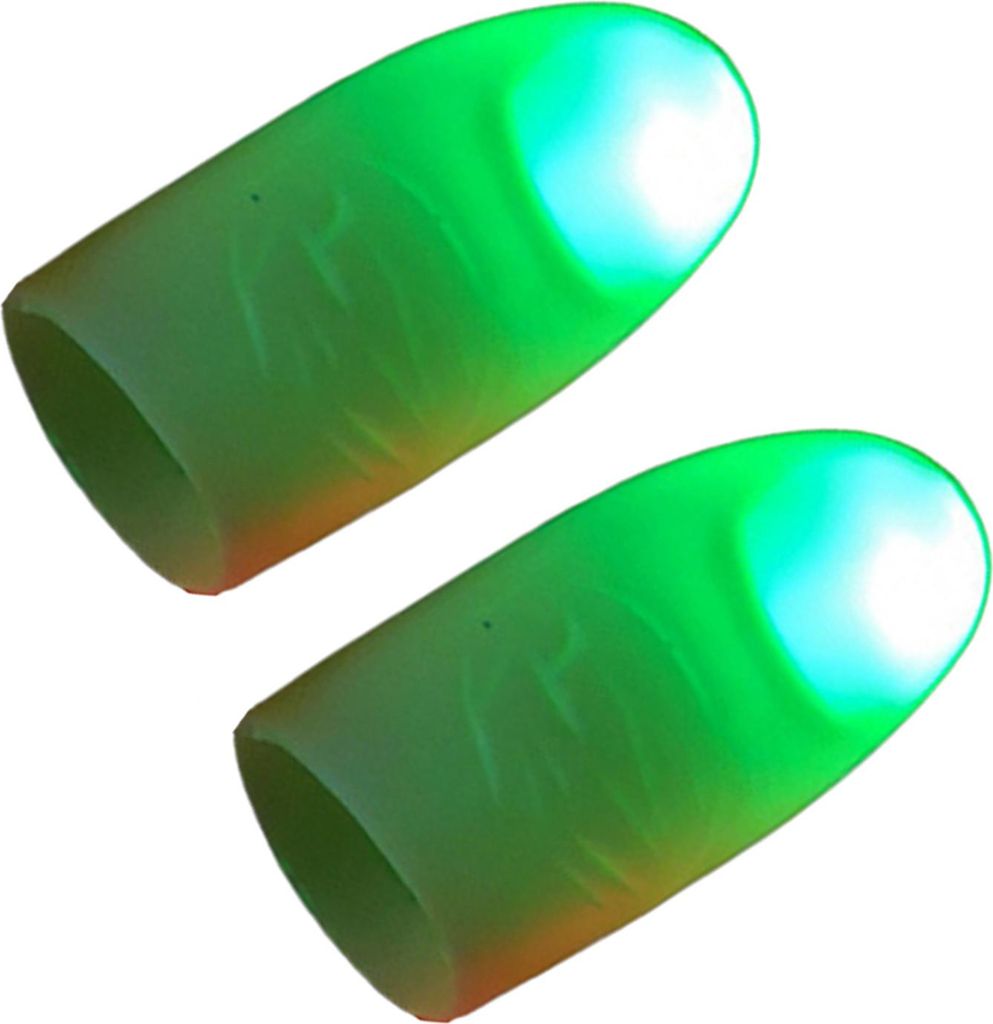 Magische Daumenlichter, LED-Magie-Daumen-Streichspielzeug, leuchtende, blinkende Fingerspitzen für magische Bühnentricks, Performance-Requisiten