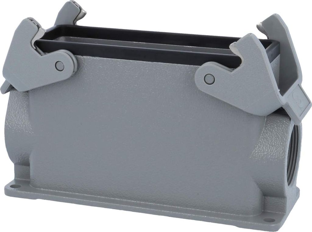 HARTING Han 24B Sockelgehäuse hoch, 1xM32 seitlicher Kabelabgang, mit 2 Querbügeln Verschraubung M32 Klemmbereich