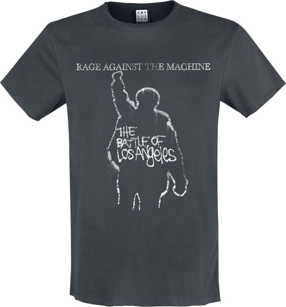 Rage Against The Machine T-Shirt Herren Amplified Collection - The Battle Of LA charcoal XXL