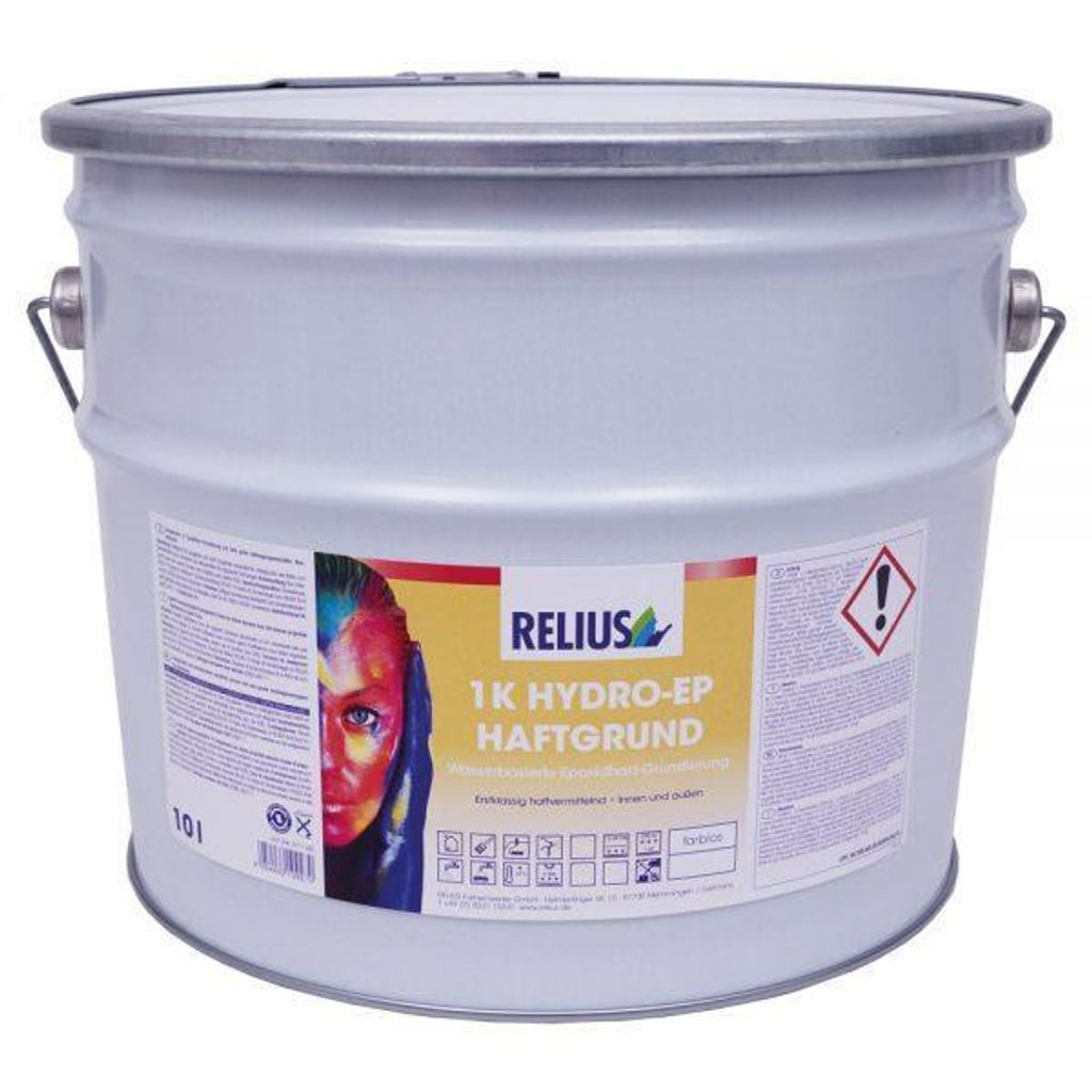 Relius 1K Hydro-EP Haftgrund gelblichtransparent 0,75 Liter - Wasserbasierte 1K Epoxidharz-Grundierung mit sehr guten Haftungseigenschaften
