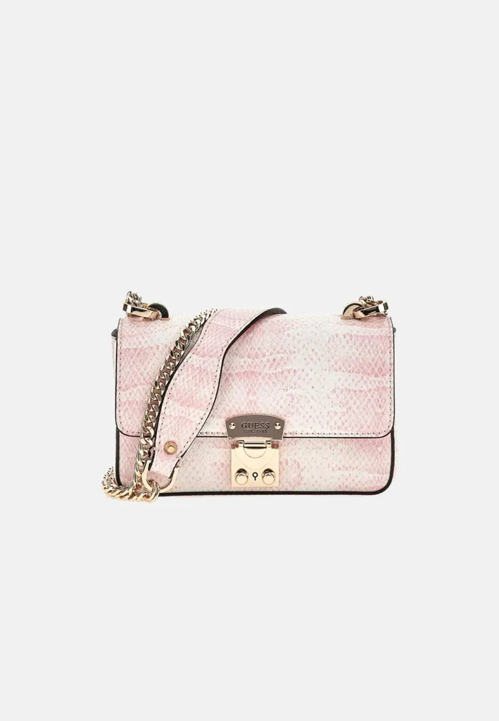 Sac Bandoulière Rose Guess Deesa Convertible - Sac à Main Femme avec Rabat