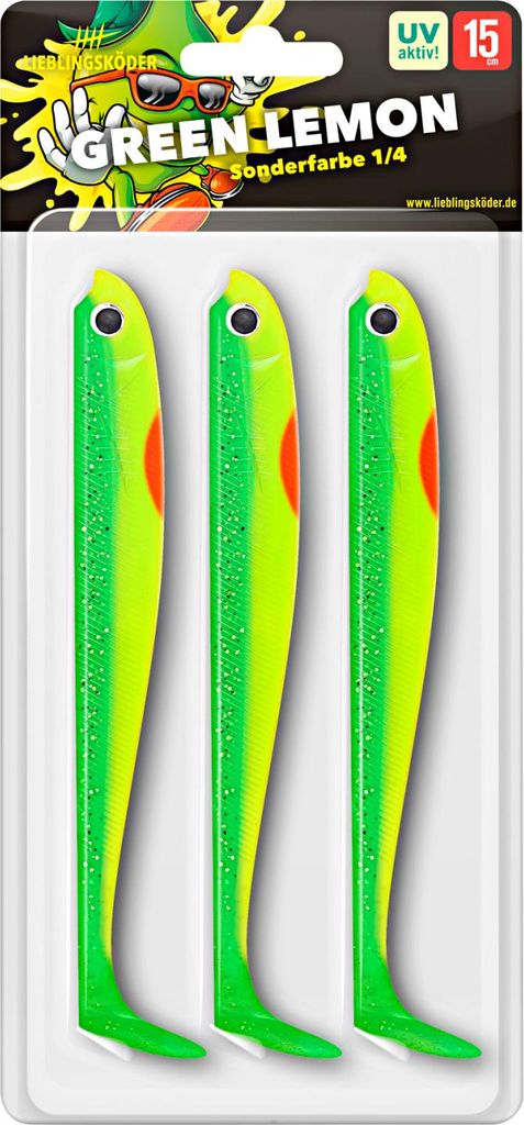 Lieblingsköder 15cm (3Stk) Green Lemon Produktbild 