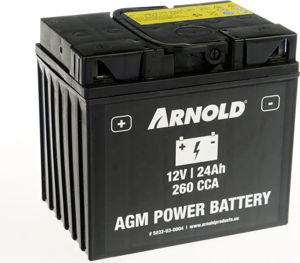 Batterie tracteur tondeuse AZ104 AGM pour démarrage facile au jardin
