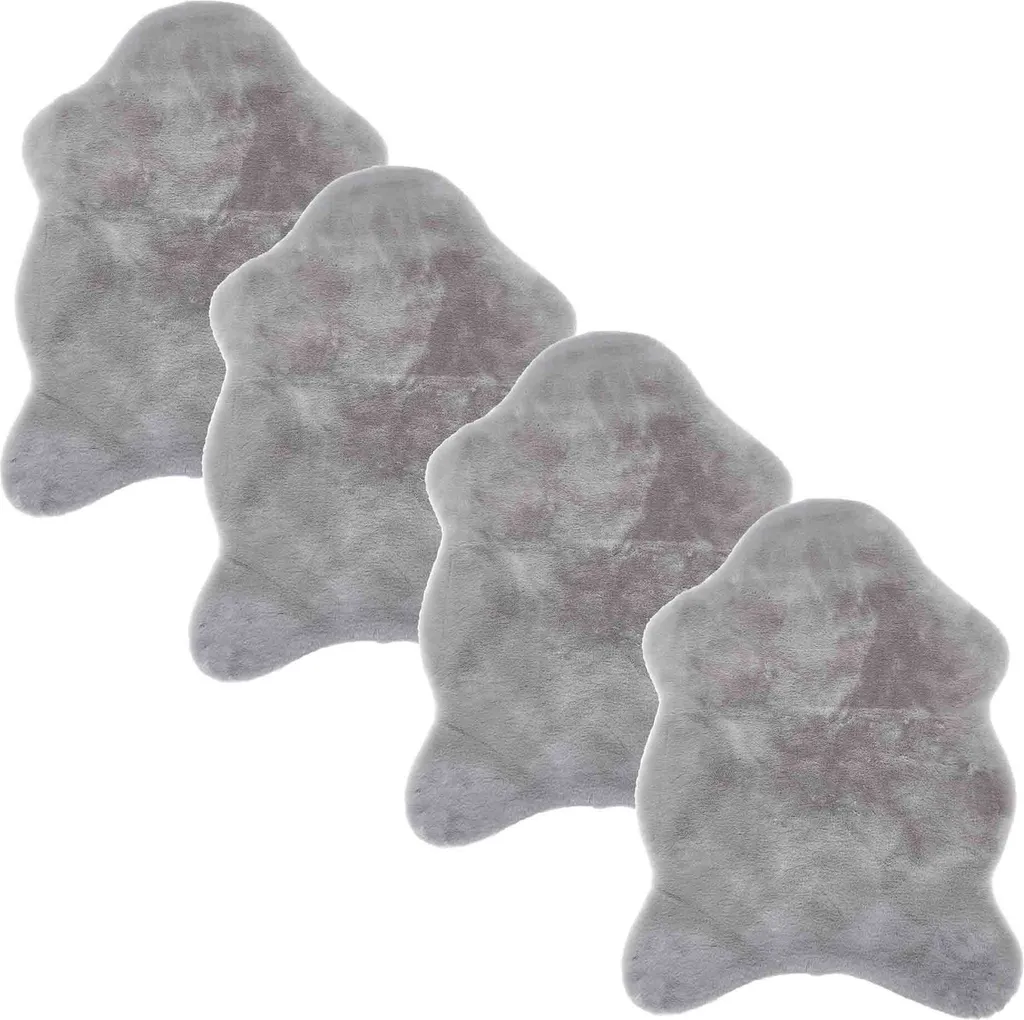 Tapis Argent ELDA 55x80 cm : Le Confort sans l'Entretien de la Peau