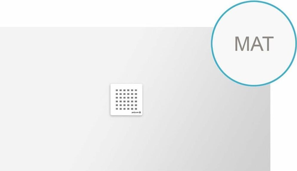 FLEXIA Gussmarmor-Duschwanne 150x80cm, Verkürzungsmöglichkeit, weiß matt