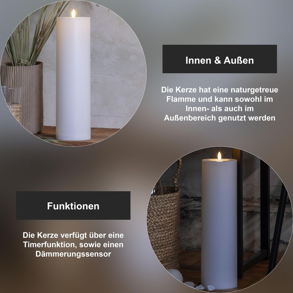 Best HD Pictures about  Grosse Led Kerze Mit Timer  with No AI Images