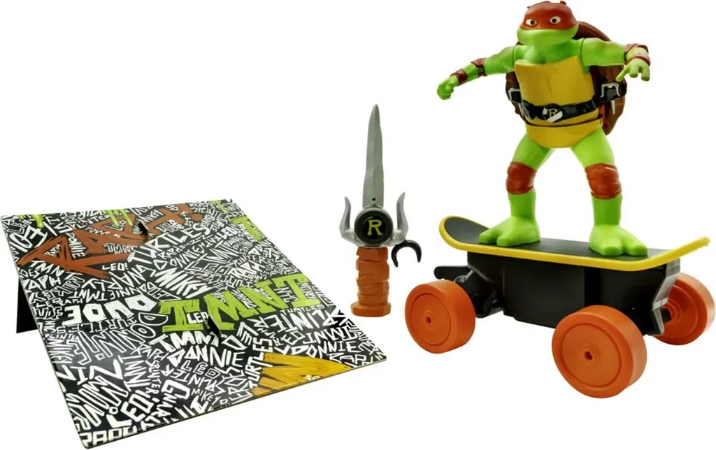 Skate Radiocommandé Tortues Ninja - Jouet RC Cowabunga Skate 25cm