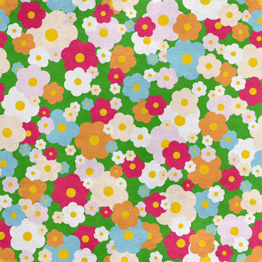 Royal Samt Stoff Polyester Zum Nähen - Motiv gemalte Blumen 8