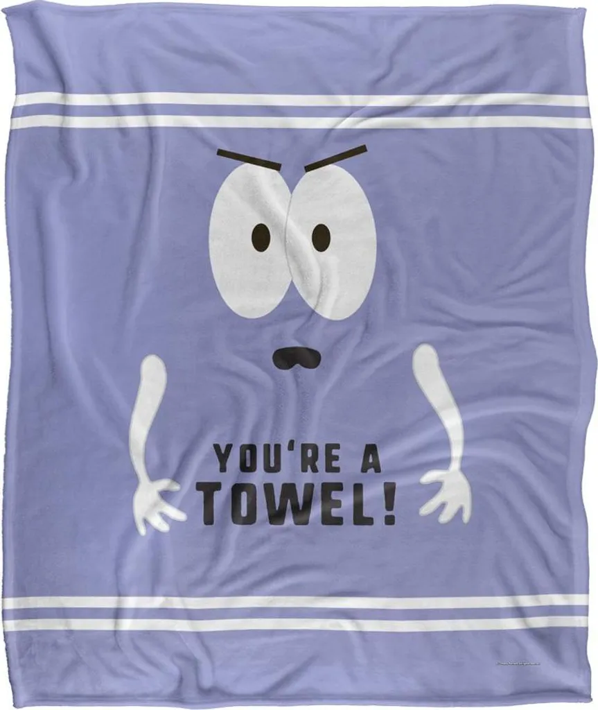 Plaid South Park Doux You're A Towel Lavande - Couverture TV24681 Soyeuse