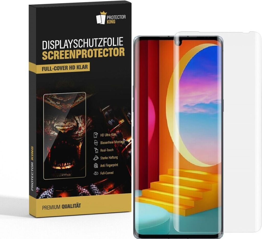3x Displayschutzfolie für LG Velvet FULL COVER Displayfolie Folie HD KLAR