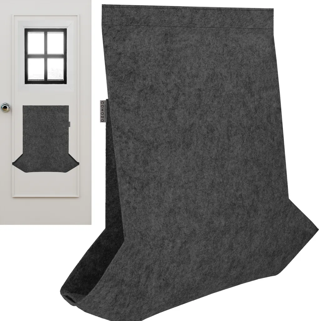 Boîte aux lettres murale anthracite avec porte-revues sans perçage