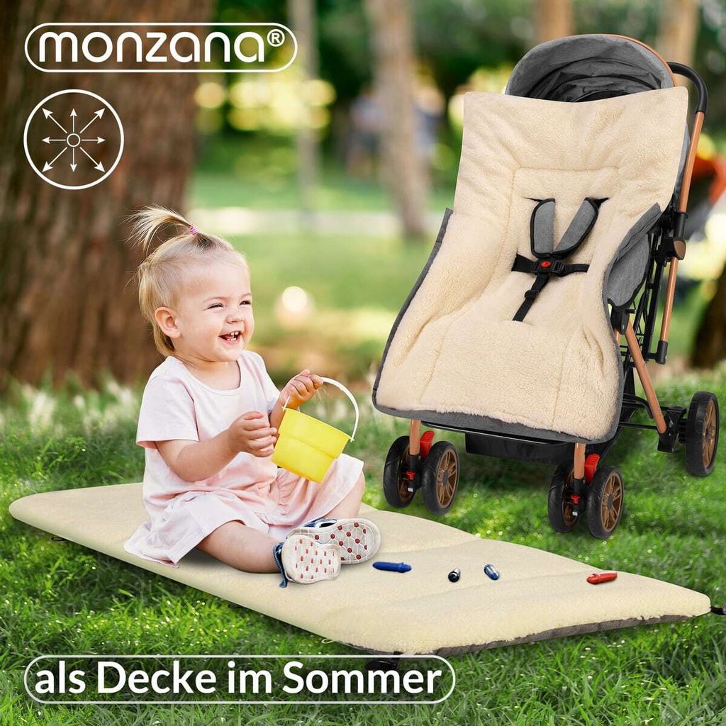 MONZANA® Footmuff pro kočárek dítě zima s reflexními prvky Obrázek produktu 8