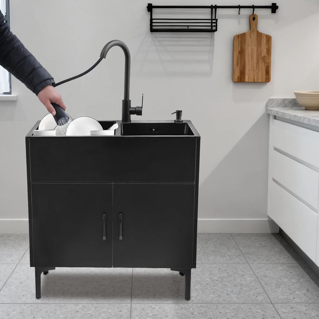 Skříňka pod dřez – dřez 75 x 41 cm – dvojitý dřez – Obrázek produktu 